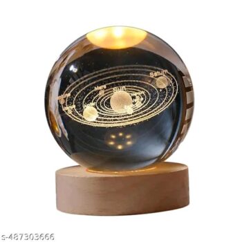 3D Planet Crystal Ball Night Lamp