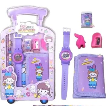 Stationery Return Gift set with Watch & Wallet Combo for Kids